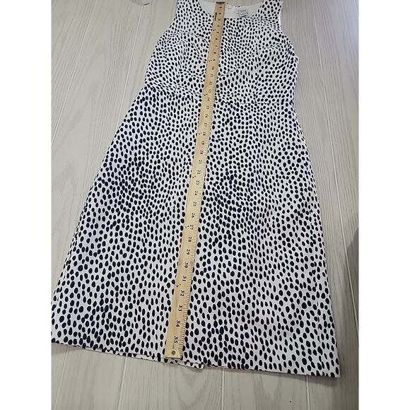 J‎ Crew Dress 6 Ivory Animal Print Basketweave Lined Sheath Knee Length Preppy - Picture 11 of 14